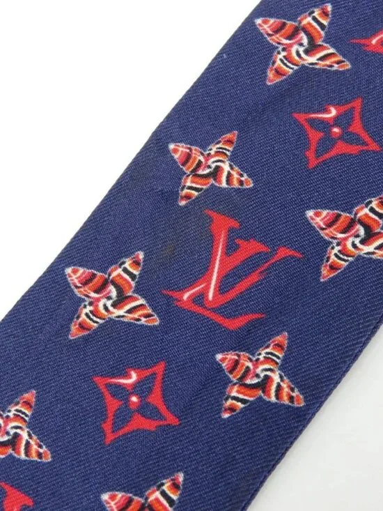 Louis Vuitton Scarf Bandeau BB Sea of Love Silk Navy Multicolor - Picture 5 of 9